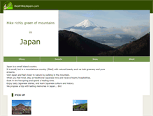 Tablet Screenshot of best-hike-japan.com